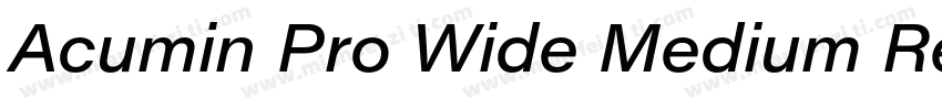Acumin Pro Wide Medium Regular字体转换